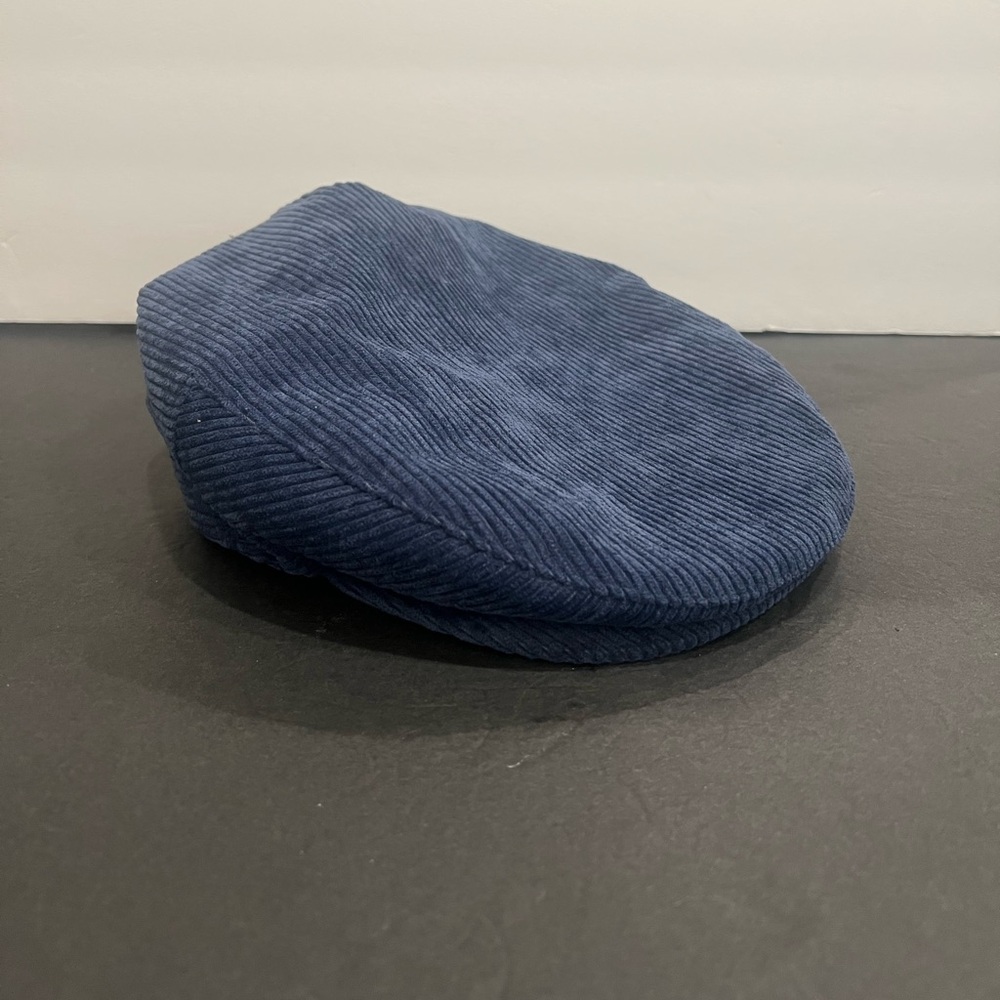 Brixton Hooligan Blue Corduroy Flat Cap, M